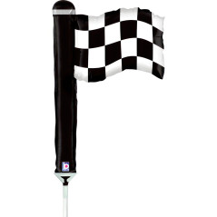 Ballon Mini drapeau à damiers 14inch (35cm) - Sempertex France