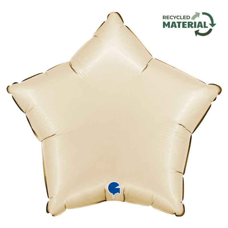 Ballon étoile 18" (45cm) - Satin Cream