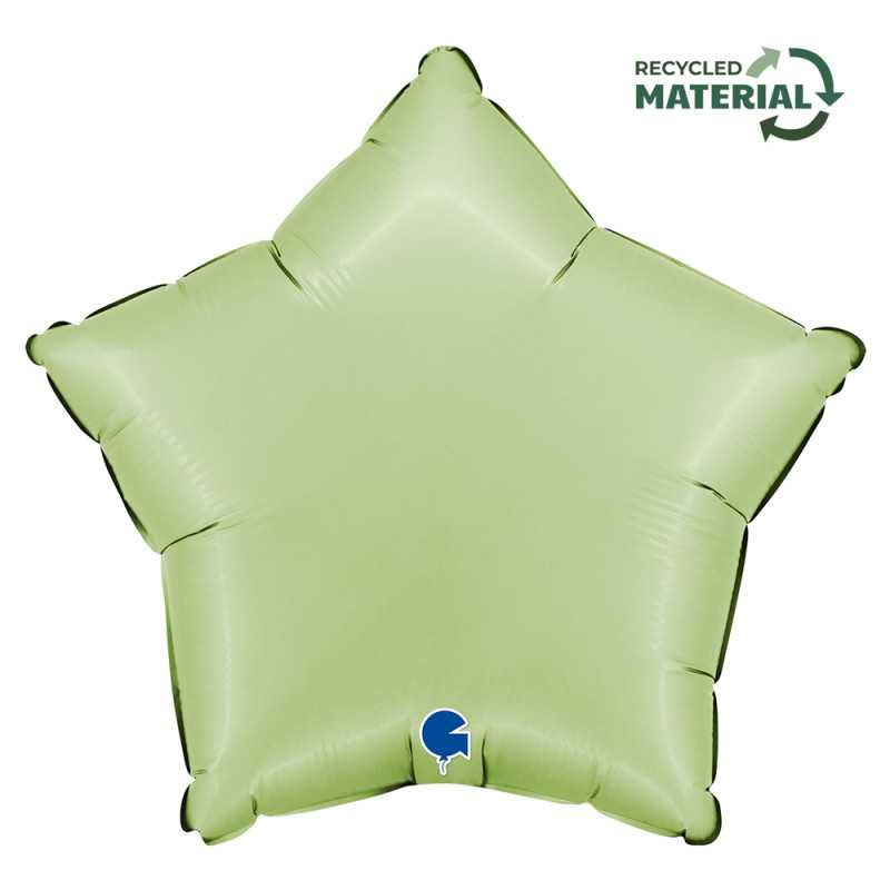 Star balloon 18" (45cm) - Satin Olive Green