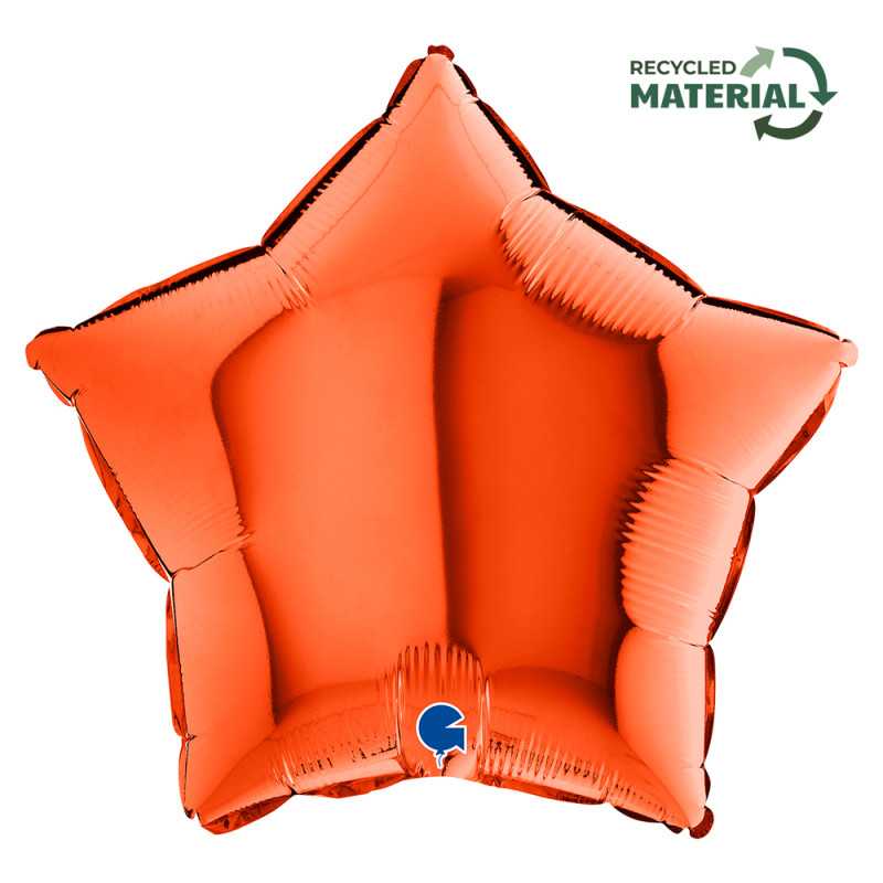 Ballon étoile 18" (45cm) - Orange