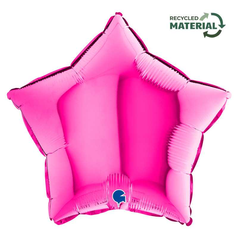 Ballon étoile 18" (45cm) - Magenta