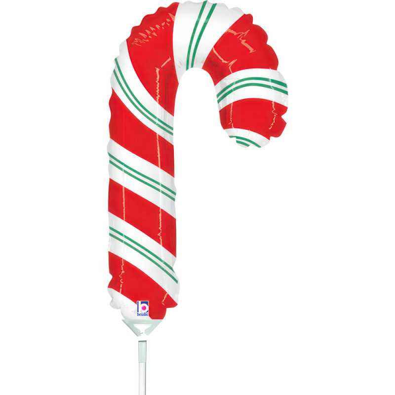 Mini Candy Cane Balloon 14" (35cm) - 10 Pcs Mini Candy Cane Balloon 14" (35cm) - 10 Pcs