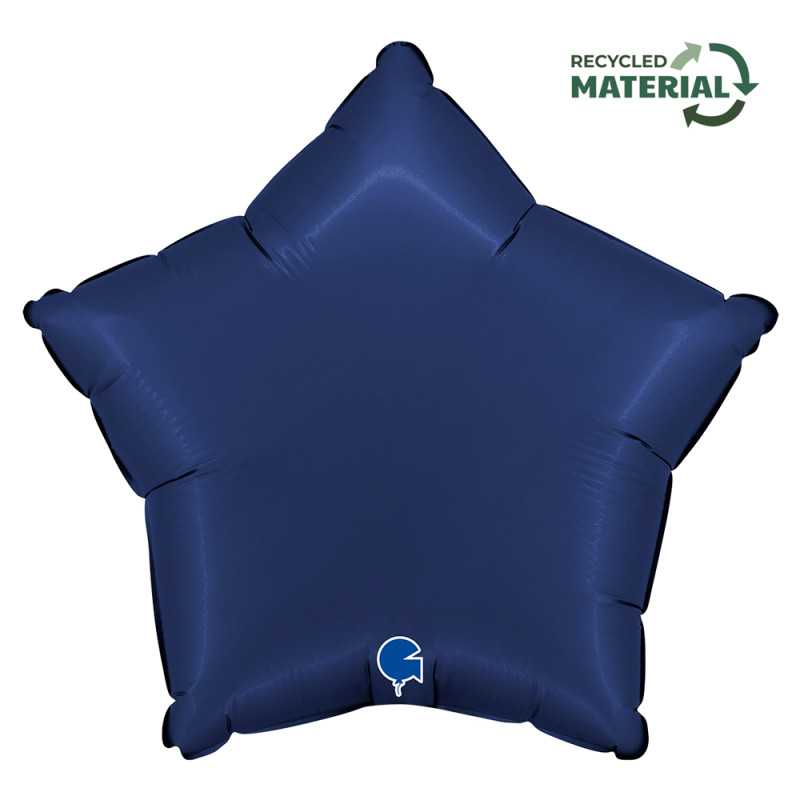 Star balloon 18" (45cm) - Satin Blue Navy