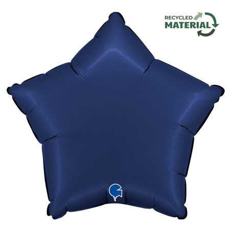 Ballon étoile 18inch (45cm) - Satin Blue Navy - Sempertex France