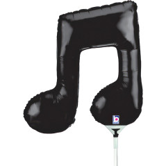 Ballon Mini Note de musique double - Noir 14inch (35cm) - Sempertex France