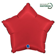 Ballon étoile 18inch (45cm) - Satin Rubin Red - Sempertex France