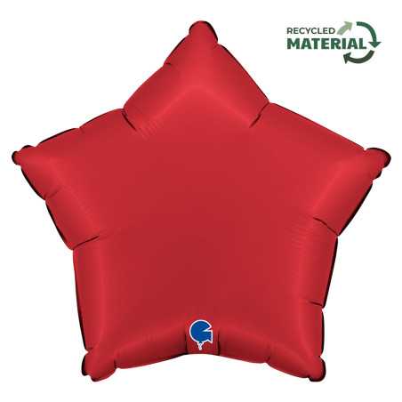 Ballon étoile 18inch (45cm) - Satin Rubin Red - Sempertex France