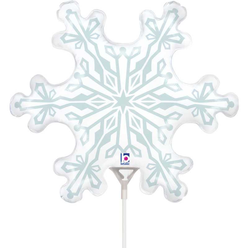 Mini Snowflake Balloon 14" (35cm) - 10 Pcs Mini Snowflake Balloon 14" (35cm) - 10 Pcs