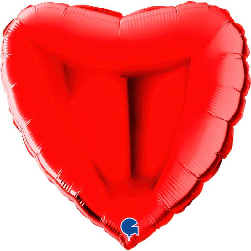 Ballon cœur 22" (55cm) - Red