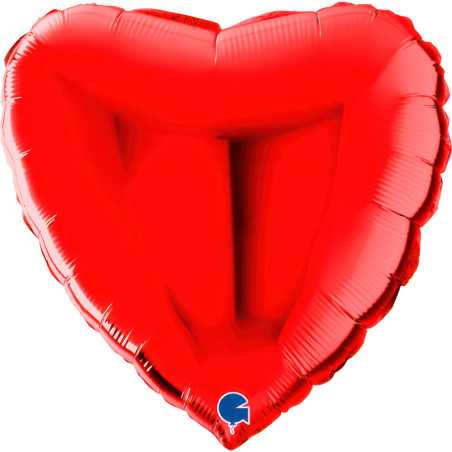 Ballon cœur 22inch (55cm) - Red - Sempertex France