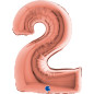 Number 40" (90cm) - 2 - Rose Gold