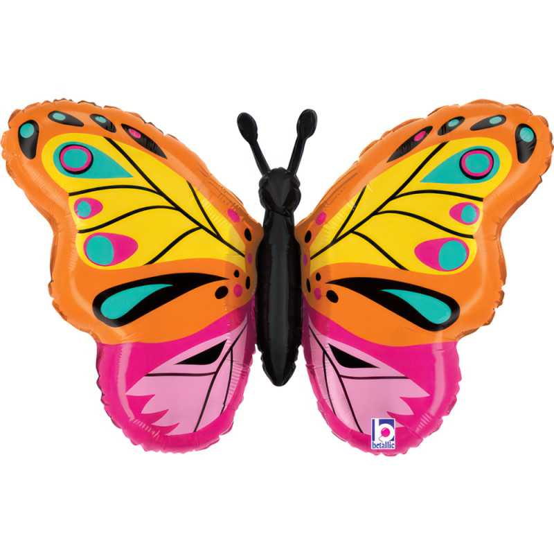 Ballon Papillon Coloré 30" (75cm)