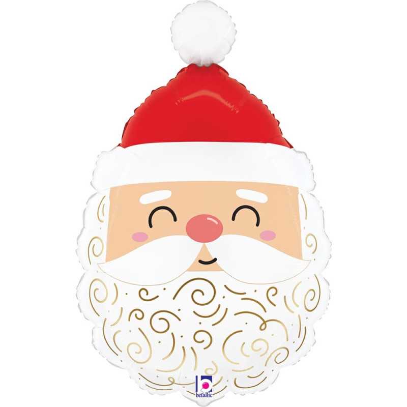 Ballon Père Noël joyeux 25" (62,5cm)