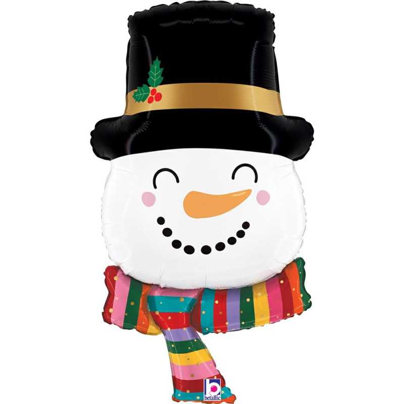 Happy Snowman Balloon 27" (67.5cm)