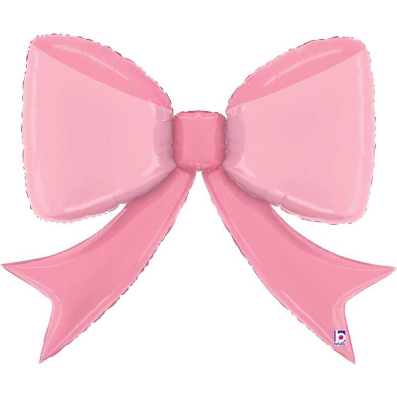 Ballon Joli Nœud Rose 41" (102,5cm)