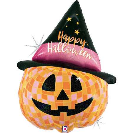 Ballon Disco Halloween Jack‑O‑Lantern 33inch (84cm) - Sempertex France