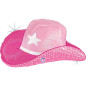 Ballon Chapeau de cow-girl rose 26" (65cm)
