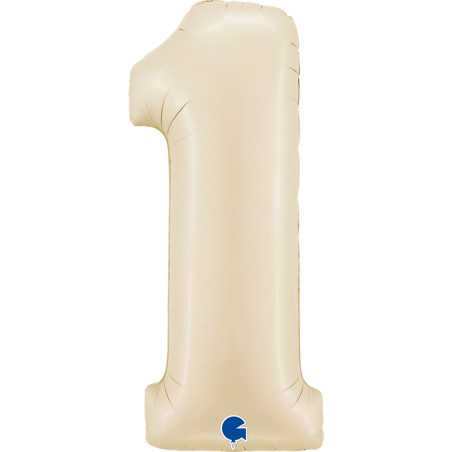 Chiffre 26inch (65cm) - 1 - Satin Crème - Sempertex France