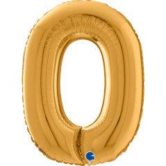 Chiffre 26inch (65cm) - 0 - Doré - Sempertex France