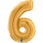 Number 26" (65cm) - 6 - Gold