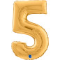 Chiffre 26" (65cm) - 5 - Doré