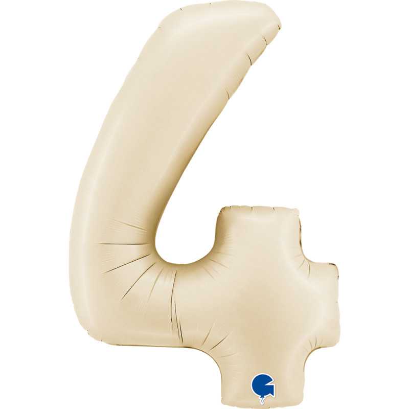 Chiffre 26" (65cm) - 4 - Satin Crème
