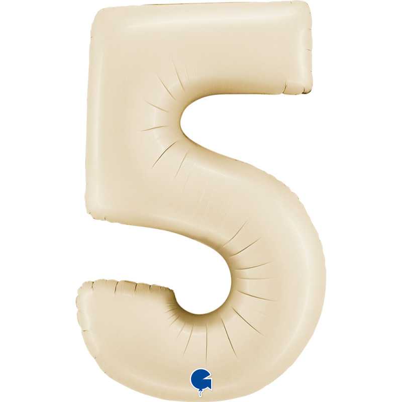 Number 26" (65cm) - 5 - Cream Satin