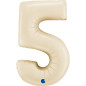 Number 26" (65cm) - 5 - Cream Satin