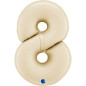Number 26" (65cm) - 8 - Cream Satin
