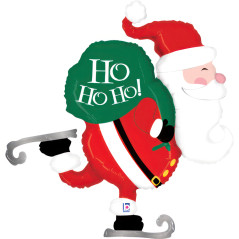 Ballon Père Noël patineur 32inch (80cm) - Sempertex France