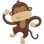 Ballon Singe sympathique 33" (82,5cm)