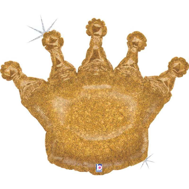 Glittering Crown Balloon 30" (75cm) Glittering Crown Balloon 30" (75cm)