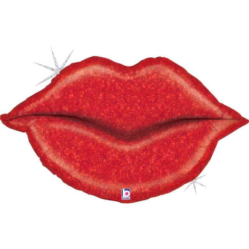 Glitter Lips Balloon 38" (95cm)
