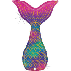 Ballon Queue de sirène pailletée 42inch (105cm) - Sempertex France