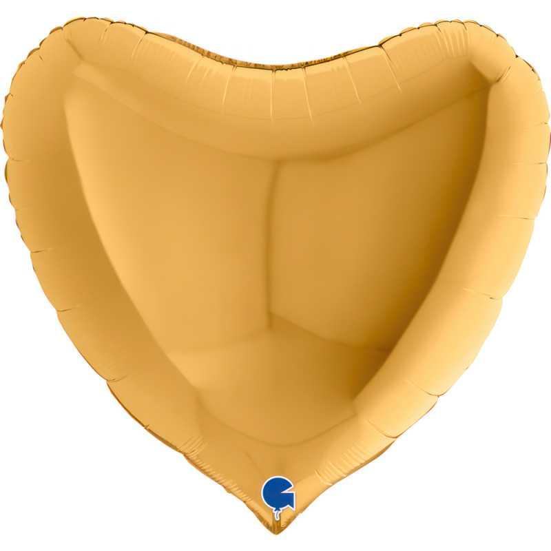 Ballon cœur 36" (90cm) - Gold