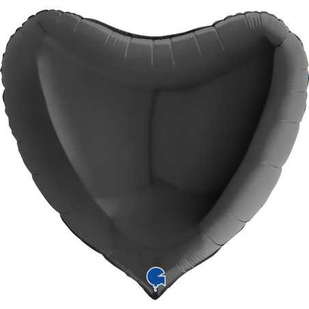 Ballon cœur 36inch (90cm) - Black - Sempertex France