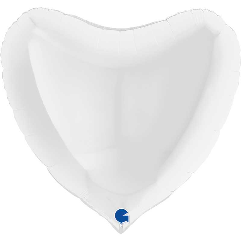 Ballon cœur 36" (90cm) - White