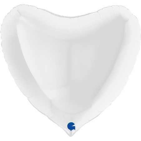 Ballon cœur 36inch (90cm) - White - Sempertex France