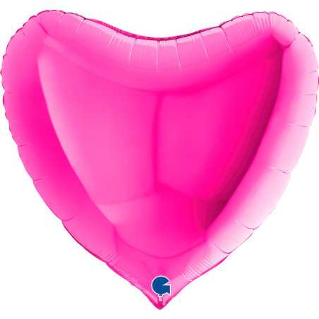 Ballon cœur 36inch (90cm) - Magenta - Sempertex France