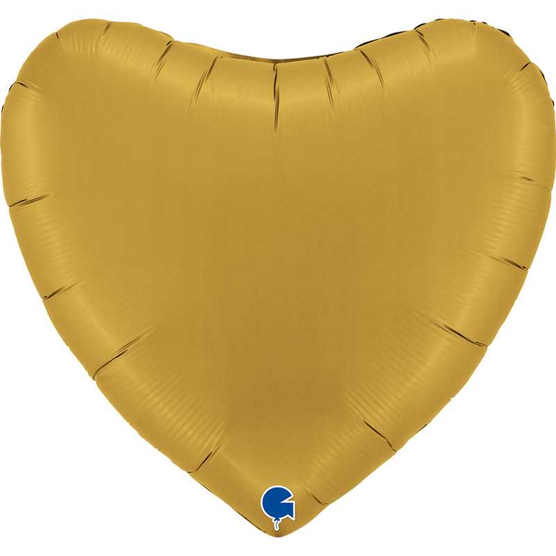 Ballon cœur 36" (90cm) - Satin Gold