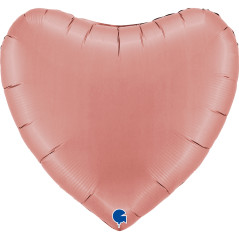 Ballon cœur 36inch (90cm) - Satin Rose Gold - Sempertex France