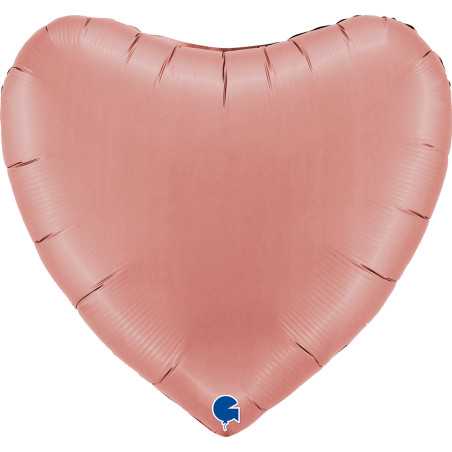 Ballon cœur 36inch (90cm) - Satin Rose Gold - Sempertex France