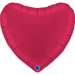 Ballon cœur 36inch (90cm) - Satin Cherry - Sempertex France