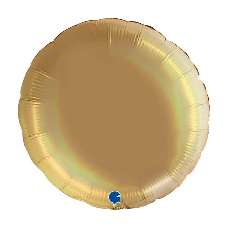 Round balloon 36" (90cm) - Holographic Platinum Champagne Round balloon 36" (90cm) - Holographic Platinum Champagne