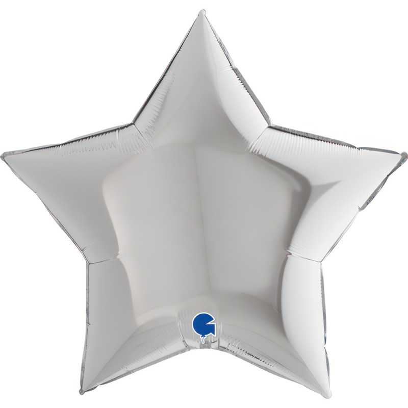 Star balloon 36" (90cm) - Silver
