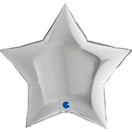 Ballon étoile 36inch (90cm) - Silver - Sempertex France