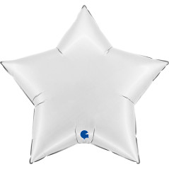 Ballon étoile 36inch (90cm) - Satin White - Sempertex France