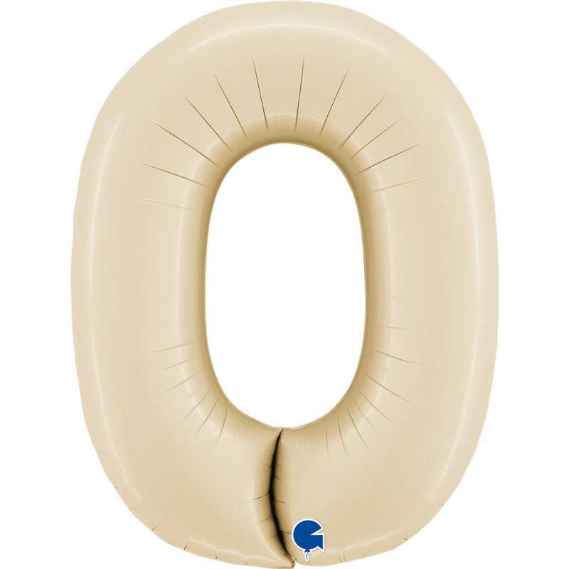 Chiffre 40" (90cm) - 0 - Satin Crème