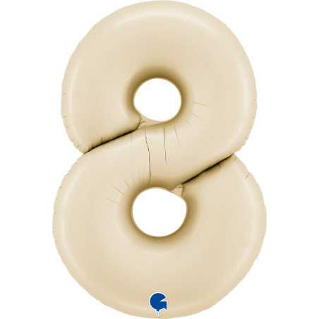 Chiffre 40inch (90cm) - 8 - Satin Crème - Sempertex France