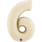 Chiffre 40" (90cm) - 6 - Satin Crème